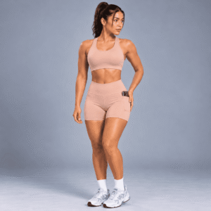 Conjunto Deportivo Mujer – Short con Bolsillos + Top
